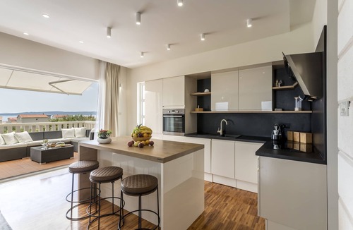 Kastel Gomilica Villa | Villa Fox Exclusive - HEATED POOL, SEA VIEW, GYM & BBQ