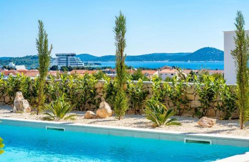 Vodice Villa | Villa Galla - Sea view, Jacuzzi, Heated pool Modern design