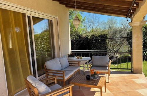 Saint-Nazaire House | Villa in Provence Occitane, private fenced pool, enclosed garden, air conditioning