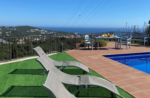 Castell-Platja d'Aro Villa | Villa Inge with pool and sea views