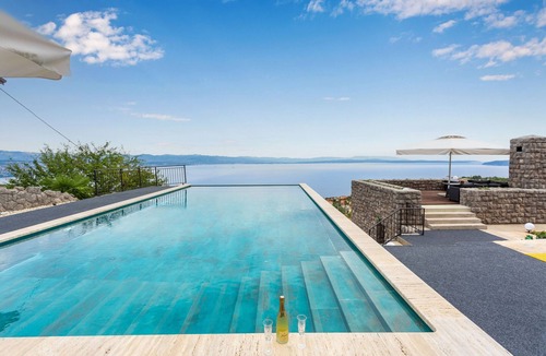 Poljane Villa | Villa Karla, pool with beautiful sea view