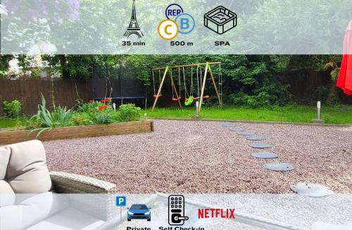 Verrieres-le-Buisson Villa | Villa L'Alameda Spa Billard Paris Centre 35min