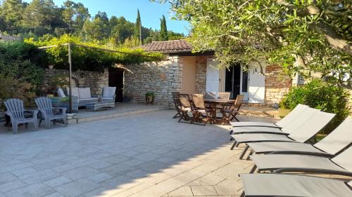 Salavas Villa | Villa L'Opaline Ardèche 10 pers Piscine privée Chauffée Animaux admis Wifi