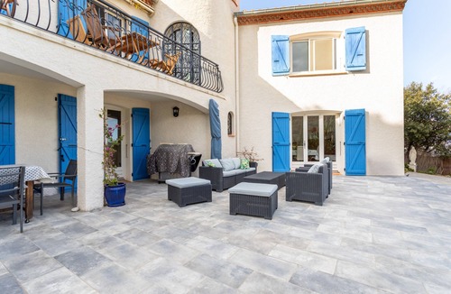 Villelongue-dels-Monts Villa | Villa 'La Bastide Des Albères' with Sea View, Private Pool and Wi-Fi