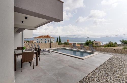 Risika Villa | Villa Lavanda -semi-detached villa with a pool and a panoramic view, close to a sandy beach- by TRAVELER tourist agency Krk