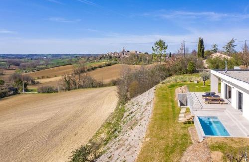Salvagnac Villa | VILLA LE BELVEDERE-DESIGN-PISCINE-VUE-GAILLAC