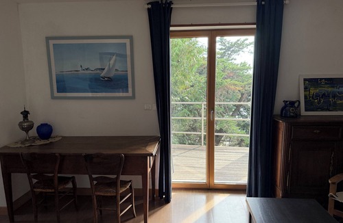 Champeaux Villa | Villa "Le Roc" des falaises, panoramic view, facing the bay of Mt St Michel