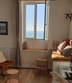 Mers-les-Bains Apartment | Villa Mignon grand studio vue Mer