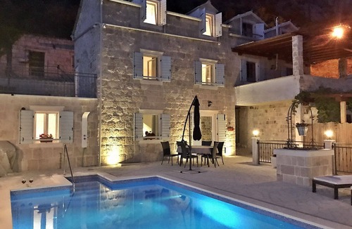 Jesenice Villa | VILLA NARESTE Stone house with pool and amazing sea view