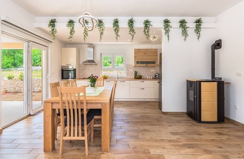 Lovrec Villa | Villa Patria with Media room, heated private pool, Summer kitchen, Gym
