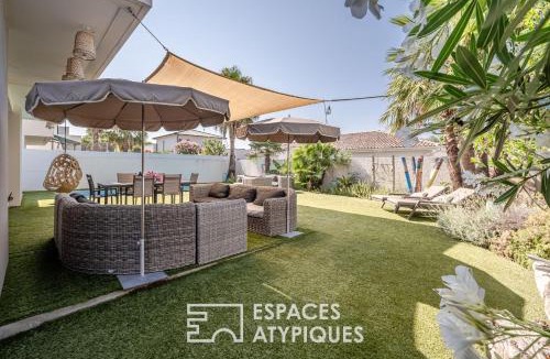 Cap d'Agde Villa | Villa proche plage mer, piscine grand terrain Capao Hotel