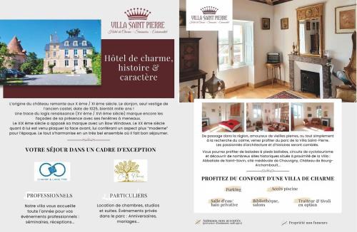 La Trimouille Hotel | VILLA SAINT PIERRE