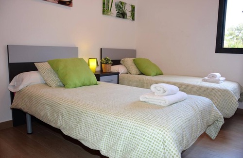 Sant Pere de Ribes Villa | 'Villa Sitges La Calma' with Mountain View, Private Pool, A/C & Wi-Fi