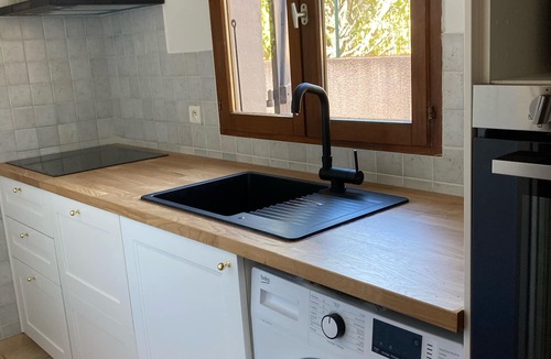 Aleria Villa | Villa SPIAGGIA sleeps 5, shared pool between sea and mountains.