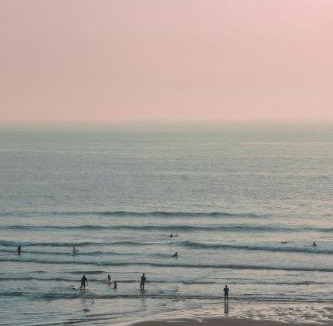 Mezos House | Villa surf-yoga with private lush garden & sandy stream