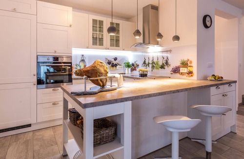 Dobrinj Villa | Villa Tana with a swimming pool, outdoor kitchen, BBQ & SUP