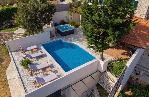Mlini Villa | Villa Tereza with Private Pool, Jacuzzi & Sea View