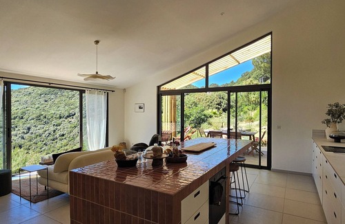 Sollacaro Villa | Villa U Casa Legnu & its sheepfold, high standing, panoramic mountain view