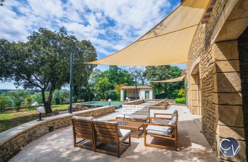 Vallabrix Villa | Villa Uzès - Climatisation, piscine et pétanque