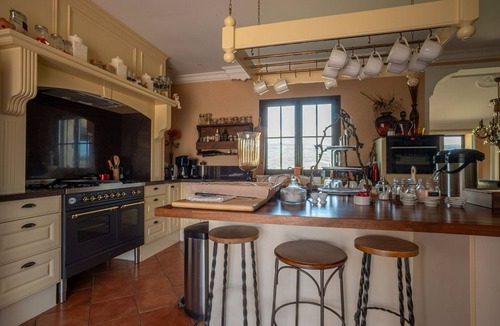 Saint-Jean-le-Centenier Villa | Villa with a pool and spa offering a spectacular view.