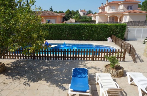 Les Tres Cales Villa | Villa with private protected pool, 200 m from the beach, air conditioning