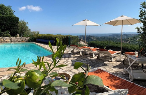 Saint-Jeannet Villa | Villa with Sea and Mountains Panoramic breathtaking views.