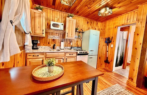 Town of Webb Cottage | Village Cottages East: Town & Trails Cottage for 2 with private Hot Tub!