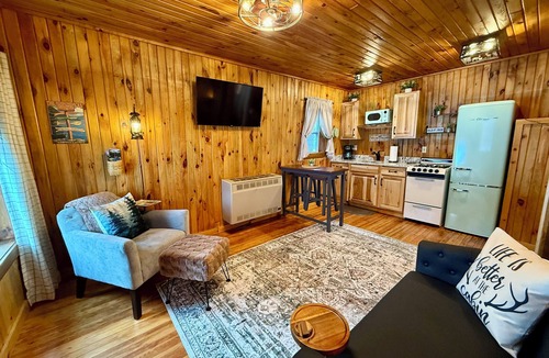 Town of Webb Cottage | Village Cottages East: Town & Trails Cottage for 2 with private Hot Tub!