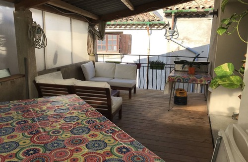 Saint-Jean-de-Fos House | Village house with jacuzzi and covered terrace near the Devil's Bridge