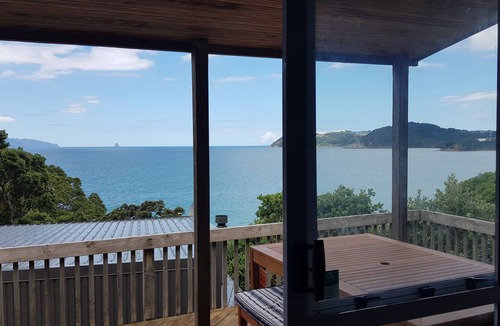 Langs Beach House | Virtually beachfront family bach, secluded Ding Bay (Langs)