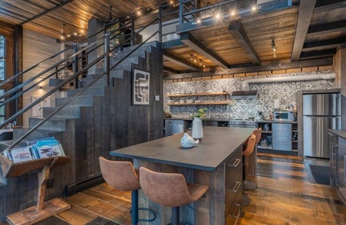 Saint Donat Ski Chalet | Vue panoramique Spa Moderne