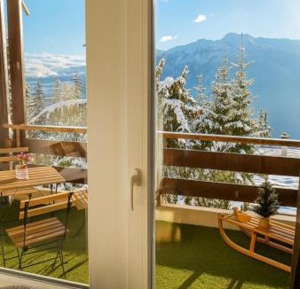 Randogne Apartment | Vue imprenable sur les Alpes et Parking privé gratuit