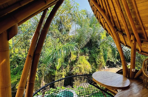 Singapadu Tengah Ski Chalet | Wahem Luanan- Eco Bamboo Home Ubud Bali, River View