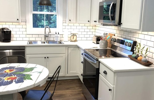 Etowah Cottage | Wake up to a waterfall. Near Dupont, Brevard, Hendersonville.