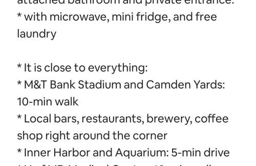 Downtown Baltimore House | Walk to Downtown and Stadiums Free Parking