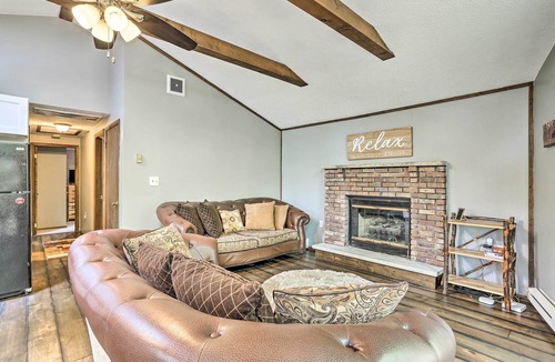 Locust Lake Village Cabin | Walk to Lake & Beach: Pocono Cabin w/Fire Pit