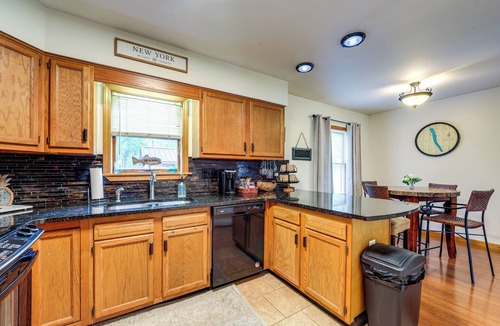 Auburn House | Walk to Owasco Lake: Auburn Home w/Hot Tub