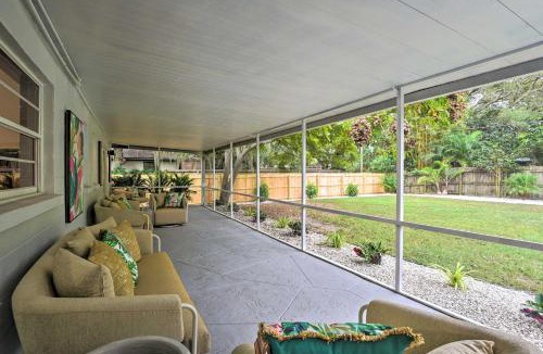 South Sarasota House | Walk to Restaurants: Sarasota Home w/Lanai!
