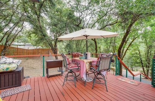 Placerville Cabin | Walk to River: Secluded Placerville Cabin w/Deck