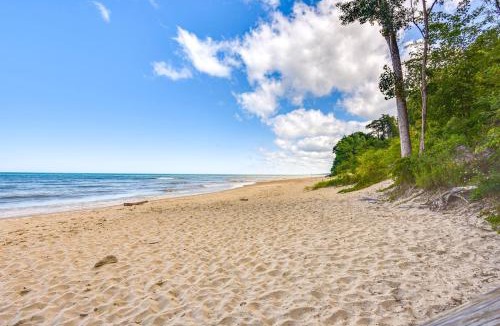 Lake Michigan Beach House | Walk to the Beach: Pet Friendly w/Fire Pit!