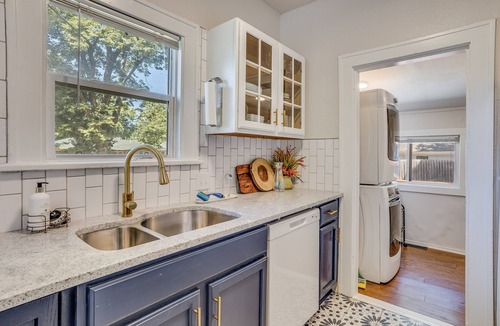 Wichita House | Walk to Wesley Medical! Private Back Patio W/W&D