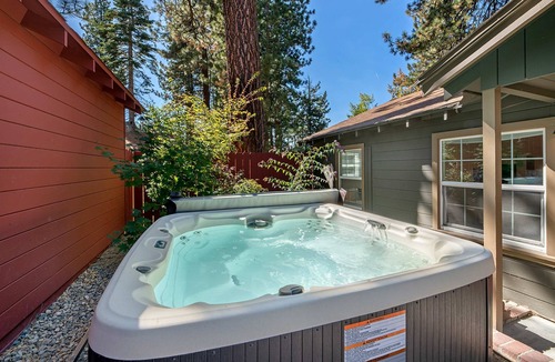 Lakeside Park Cabin | Walkable home just 3 blocks to Heavenly Village with hot tub & firepit