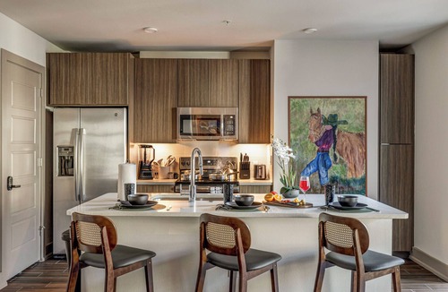 Legacy Park Apartment | Walkable Legacy West King Retreat with Pool