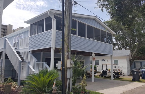 Garden City House | Walking distance beach 5 bedrooms house 2 golf carts