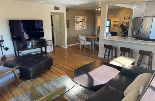 Santa Fe House | Walking distance with AC and hot tub