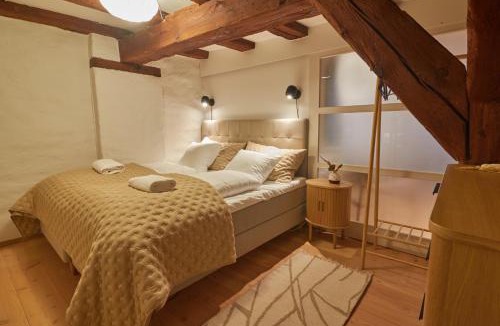 Copenhagen City Centre Apartment | Warm 3BR Loft with Exposed Beams