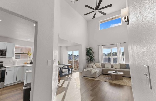 Pueblo West House | Warm 4BR Home with Fire Pit, Sunset Deck,Sleeps 10