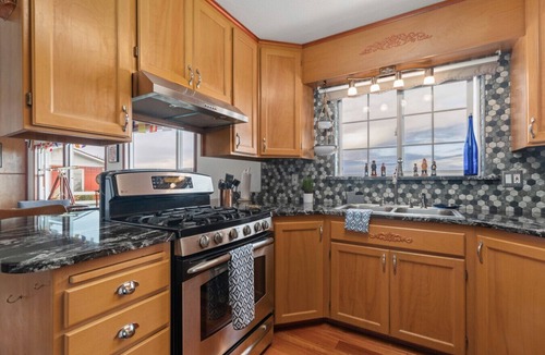 Port Angeles East House | Water Edge Coast-Guard Cottage-Panorama View-