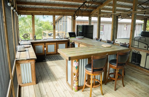 Salem House | Water-Front Cedar Island Luxury camping. (see video)