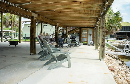 Salem House | Water-Front Cedar Island Luxury camping. (see video)